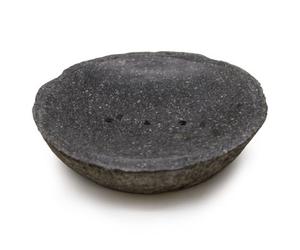 Serenityy Riverstone Natural Soap Dish - Handcrafted Polished River Stone With Drainage Holes, Approx. 585 G