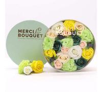 Serenityy Round Soap Flower Gift Box - Spring Roses