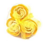Serenityy Set Of 3 Soap Flower Heart Box - Spring Roses
