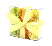 Serenityy Set Of 9 Luxury Soap Flowers - Spring Roses Bouquet, Gift Bag Packed, Bath Petals