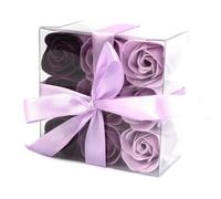 Serenityy Set Of 9 Soap Flower - Lavender Roses