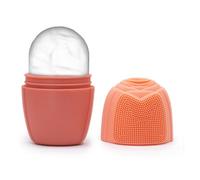 Serenityy Silicone Ice Face Roller - Peach - Cooling Silicone Facial Roller For Puffiness And Refreshing Massage