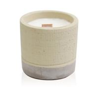 Serenityy Small Concrete Pot Candle - Coffee In The Club, Beige, 350 G, 10H Burn Time