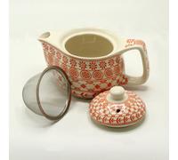 Serenityy Small Herbal Teapot Amber - 350Ml Ceramic Teapot For Single Servings