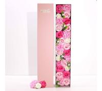 Serenity y Soap Flowers - Extra Long Pink Box Serenity Pink