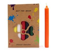 Serenityy Solid Colour Dinner Candle Set - Pack Of 21 Candles, Mix Of 7 Colours