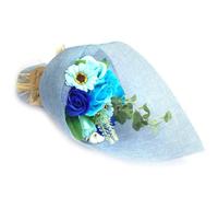 Ancient Wisdom Standing Soap Flower Bouquet - Blue