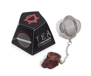Serenityy Tea Strainer With Genuine Mookaite Stone - Stainless-Steel Mesh, 45 G.