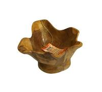 Serenityy Teak Spiky Finger Bowl Approx 25 Cm - Hand-Carved Natural Teak Root Display Bowl