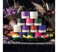 Serenityy The Devil Hop Hare Diffusing Crystals & Floral Set - Raw Red Jasper And Dried Flowers 320G