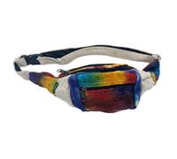 Serenityy Tiedye Hemp Bum Bag - Adjustable Strap, Secure Zipper, Compact Eco-Friendly Waist Pack