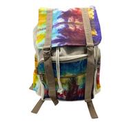 Serenityy Tiedye Hemp Large Square Backpack - Pure Hemp And Cotton, 510G.