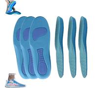 Serenivida Plantillas para Mujer Hombre, Breathable Shock-Absorbing Orthotic Arch Support Pad (Blue * 3Pcs,Men6-7/Women7-8)
