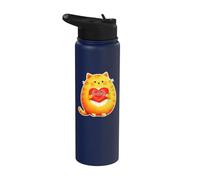 Serenkitty Music Musical Notes Heart Cute Cat Stainless Steel Insulated Water Bottle