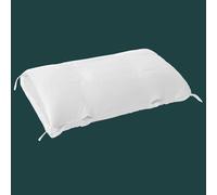 SerenLuna Premium Zoned Support Ergonomic Pillow, Organic Material for Neck Relief and Spinal Alignment, Soft White Goose Down for Quick, Comfortable Rest