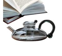 Sereno Glass Teapot - 20oz Glass Teapot with Loose Tea Strainer, Stylish Heat Resistant Pot | Glass Teapot with Premium Filter, Stylish Set for Making Loose Tea, Durable