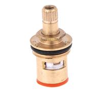 Serenophile 1/2 Inch 20 Teeth Ceramic Tap Cartridge, Quarter Turn Valve Disc for for bsp Thread, Copper Core Iron Rod, Red, Total Height 45mm, Base Diameter 18mm