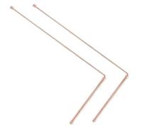 Serenophile 2-Pack 99.9% Pure Copper Dowsing Rods, Rose Gold Metal Detector for Water Finding, Treasure Hunting, Gold Prospecting and Divination Tools