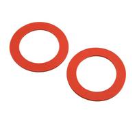 Serenophile 2-Pack Red Rubber Flush Valve Seal for Mansfield 210 and 211 Toilets - Replacement for Part Numbers 201 & 211, Leak-Proof Toilet Repair Kit