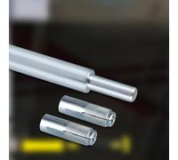 Serenophile 304 Stainless Steel Concrete Drop in Anchors Expansion Bolt Kit with Setting Tool, M10 Female Thread for Concrete Brick Stone, Galvanized Carbon Steel, 30-Pack