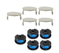 Serenophile 5-Pack Replacement Spool Line and Cap Cover for Ryobi String Trimmers - Compatible with OLT1831S, RLT1830H13, OLT1831, RLT183113, OLT1825, RAC124