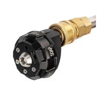 Serenophile 6-in-1 High Pressure Washer Nozzle Adapter for Karcher K2 K3 K4 K5 K6, Adjustable Turbo Spray Tip with 1/4 Inch Quick Connect, Brass