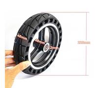 Serenophile 8.5 Inch Solid Tyre with Hub for Electric Scooters - Rubber+Steel Construction, 225x225x48mm, 10mm/12mm Bearing, Black, Replacement Wheel
