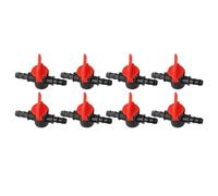 Serenophile 8 Pack Garden Hose Irrigation Switching Valves, 8mm ID 11mm OD for mini Ball Valve Control with Sealing Rings for Drip Watering Systems
