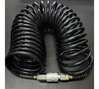 Serenophile Air Hose, Compressor Hose, Pneumatic Adapter, 25FT PE Air Line with Quick Coupler, 1/4" NPT Fittings for American Connector, Black