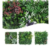 Serenophile Artificial Grass, Fake Turf, Green Wall Panel, Plastic Lawn Mat for Home Decor, 50x50cm Garden Fence Cover