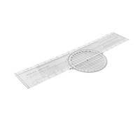 Serenophile Aviation Plotter, Flight Computer, Navigation Ruler, 360° Rotating Slide Rule for Aerial Azimuth, VFR Chart Tool for Pilots