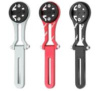 Serenophile Bicycle Computer Mount, Bike Stem Holder, Aluminum Alloy Stand, Adjustable Angle, for Garmin Cateye Bryton, Black