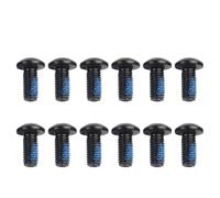 Serenophile Bike Disc Brake Fixing Screws M5x12mm for torx for t25 Head with Anti-Loose Glue for Road for rotor Black 12 or 50 Pack
