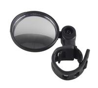 Serenophile Bike Mirror Rotatable Round Rear View Glass Multi-Angle Adjustment for Road Mountain Bikes Handlebar 15-35mm Diameter Black