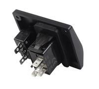 Serenophile Bilge Switch Panel, 3 Way Marine Control Box, Auto Off Manual Mode, 12V 24V LED Indicator, 15A Circuit Breaker, ABS Waterproof for Boat Yacht