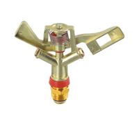 Serenophile Brass Adjustable Lawn Sprinkler for Garden Irrigation, 360° Rotating Spray Nozzle with 1/2 Inch Thread, DN20 Alloy Oscillating Sprinkler Head