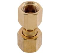 Serenophile CGA-320 to CGA-580 Gas Cylinder Adapter for CO2 Tank to Argon Regulator - Forged Brass, Leak-Resistant with Nylon Gasket, TIG/MIG Welding