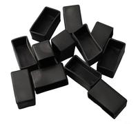 Serenophile Chair Table Foot Protector,12pcs Chair Leg Floor Protectors Rectangle Rubber Chair Leg For Protect Wood Tile Floors Felt (20x40mm)