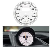 Serenophile Clock Gauge, Dial Clock, Car Chrono for Porsche 911 Carrera 991 997, Cayenne, Panamera, Macan, Metal White Replacement Part