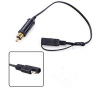 Serenophile DIN To SAE Adapter Cable For for bmw Motorcycle, for hella Socket To SAE Connector Lead, 12-24V 10A Power Extension Cord, Black, 35cm