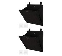 Serenophile Door Shoe Organizer Over The Door Hanging Storage Rack with Deep Pockets for Shoes Accessories Hats Gloves Space Saving Closet Organizer for Apartment Dorm Bedroom Black