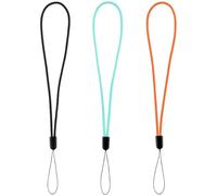 Serenophile Elastic Bike Computer Safety Strap Anti-Loss Stretch Cord for GPS Camera Mount Lanyard Secure Attachment Black for blue orange