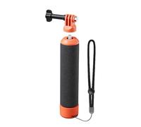 Serenophile Floating Handle for Action Cameras, Anti-Sink Buoyancy Grip with Adjustable Wrist Strap, 3-Claw Mount & 1/4 Screw Hole for for insta360 X5/X4, for dji Osmo, GoPro, Orange Black