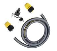 Serenophile Heavy Duty Garden Hose 9.8 FT with Water Stop Joint Kit - All-Weather Flexible PVC Hose for Outdoor Cleaning, Watering Plants and Washing Pets