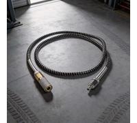 Serenophile High Pressure Hose, Air Compressor Hose, 100cm Stainless Steel Braided Line, 63MPa Quick Connect, for M10x1 Hand