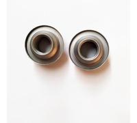 Serenophile Hub Axle Cone Nuts Set, M8 Iron Threaded Gear for Front and Rear Wheel, Black Bike Spare Parts Replacement Kit, 2 Pieces