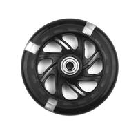 Serenophile LED Flashing Skateboard Wheels for Scooters, 120 x 20 mm PU Glow Wheels with ABEC-7 Bearings and Alloy Spacer, Rear/Back Replacement