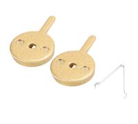 Serenophile Metal Brake Pads for Dualtron Electric Scooters - Gold-Colored, 35x21x4mm, Low-Noise, High-Heat-Dissipation, Compatible with Dualtron 1/2/Ultra/Speedway 4