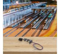Serenophile N Scale Track Signals, Model Railroad Lights, Railway Block Signals, LED Signal Lights for Train Layouts, 3-Pack Red Green 2-LED with Resistors for N Gauge Scenery