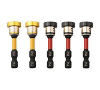 Serenophile Plasterboard Screwdriver Bits, Drywall Depth Setter Bits, 50mm Collated Screwing Tips, Anti-Rust Metal, for Electric Drill, 5 Pack
